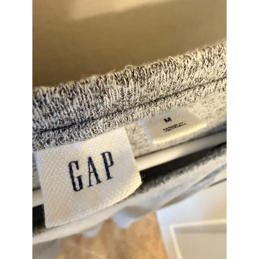 Gap Womens Gray Marled Sleeveless Swing Tank Top Medium Soft Stretch Knit